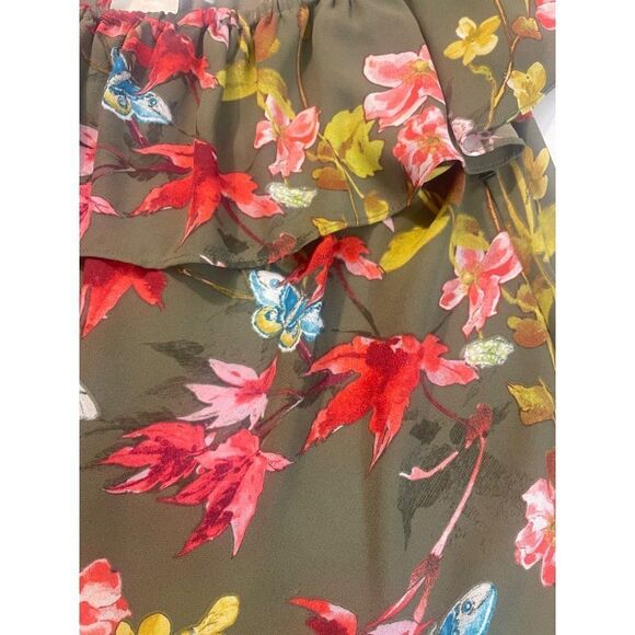 Anthropologie Maeve Off the shoulder Ruffle Top Floral Small - Picture 6 of 6